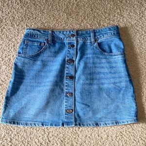 Button up Jean Skirt.